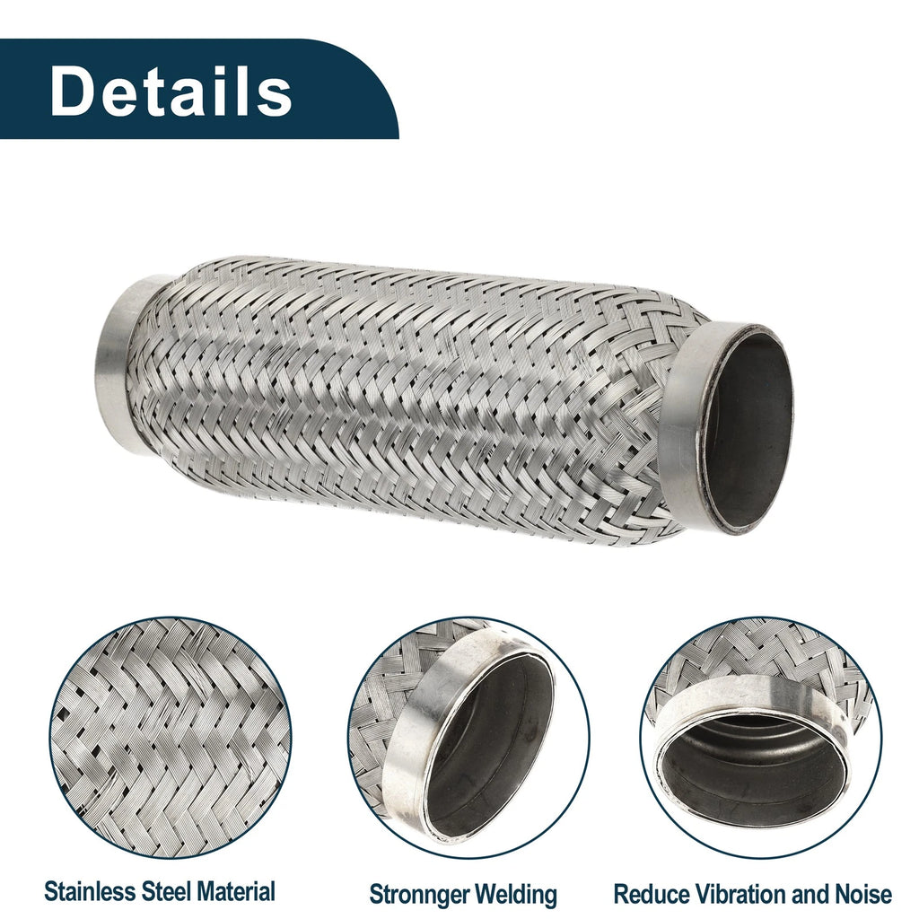 Exhaust Flex Pipe 2.16 Inch OD for Universal Applications (1Pc)