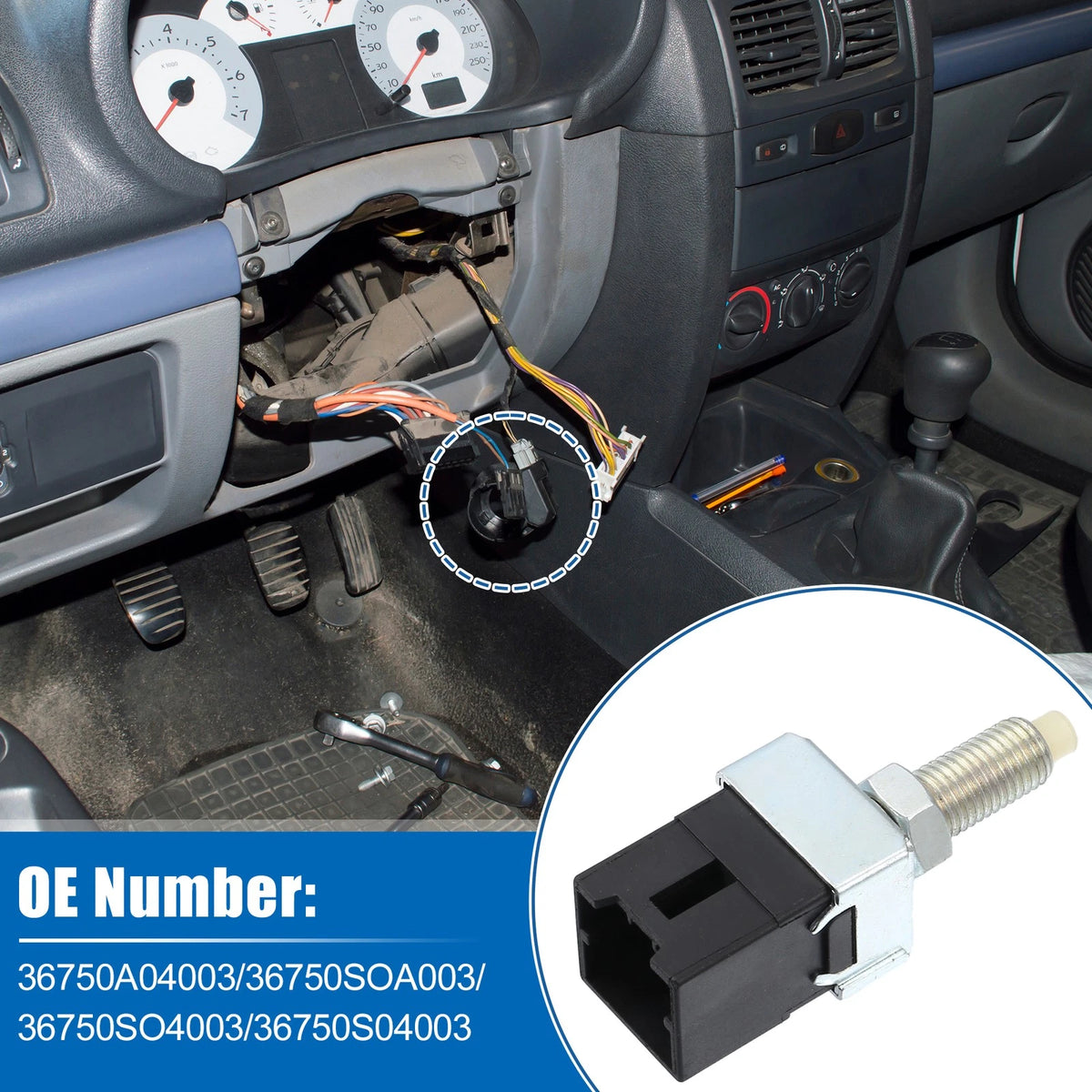 Brake Light Switch Replacement for Honda CR-V 1997–2001