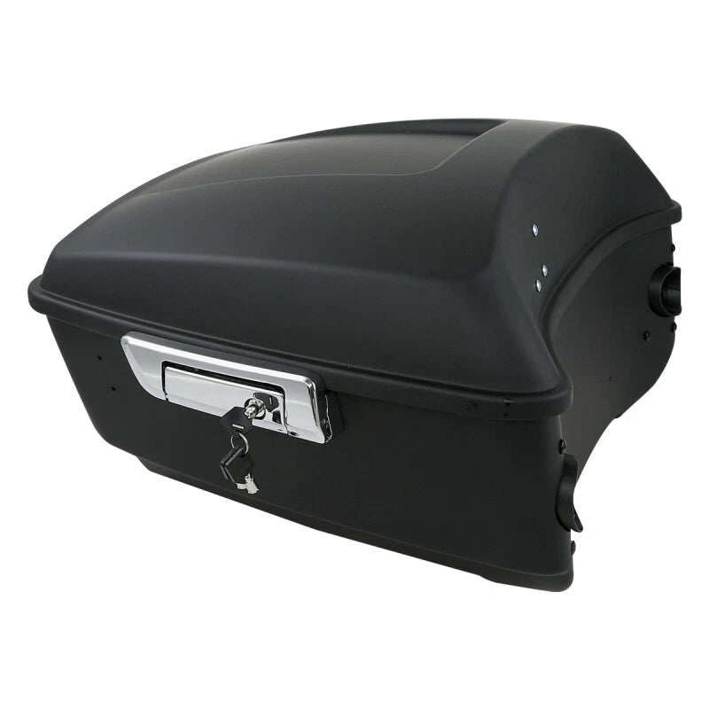 Matte Black Trunk Backrest Mount Rack for Harley Touring (2009–2013)