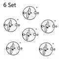 Set of 6 Carburetor Bowl Gaskets for Nikki Briggs & Stratton (N/A) 698781 796184 799727