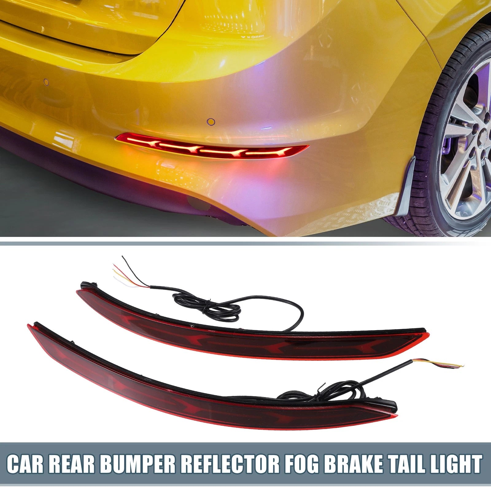 Rear Bumper Reflector LED Tail Light for Hyundai Elantra 2017–2020