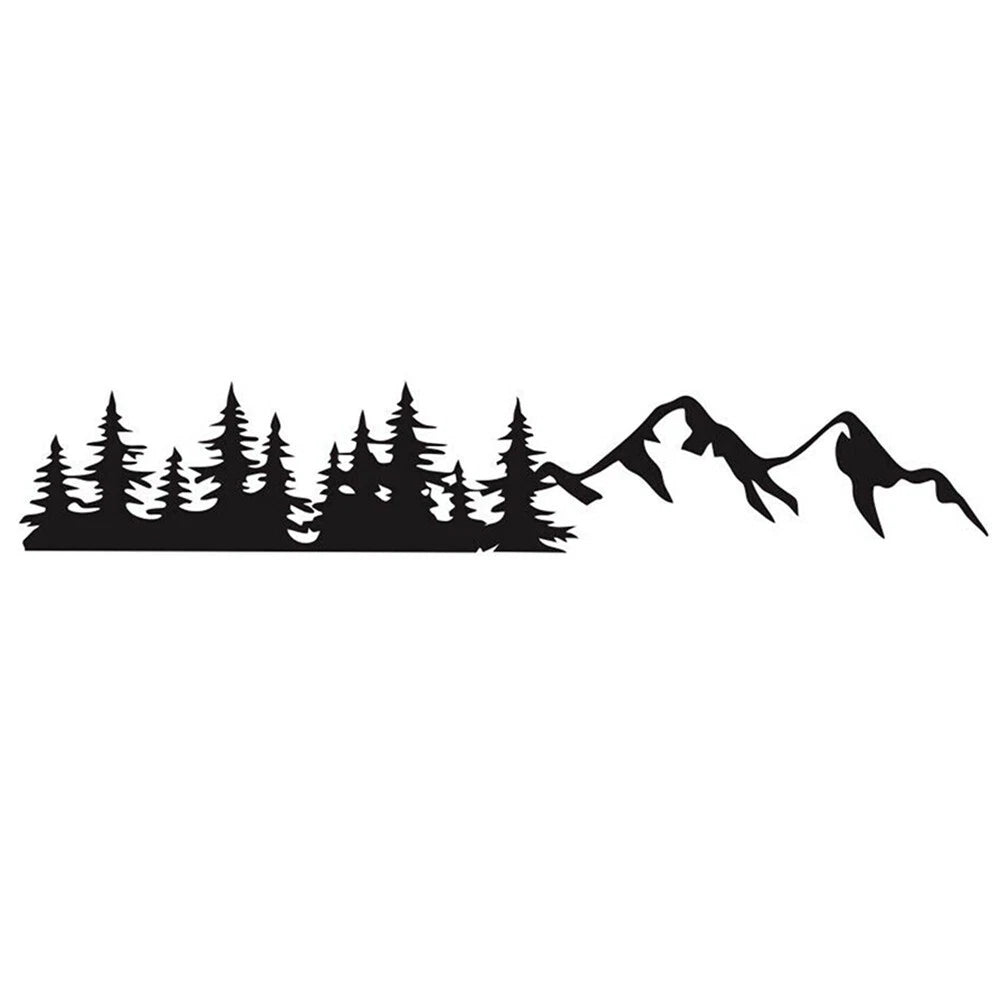 Car Tree Mountain Forest Vinyl Decal Sticker for Any Car