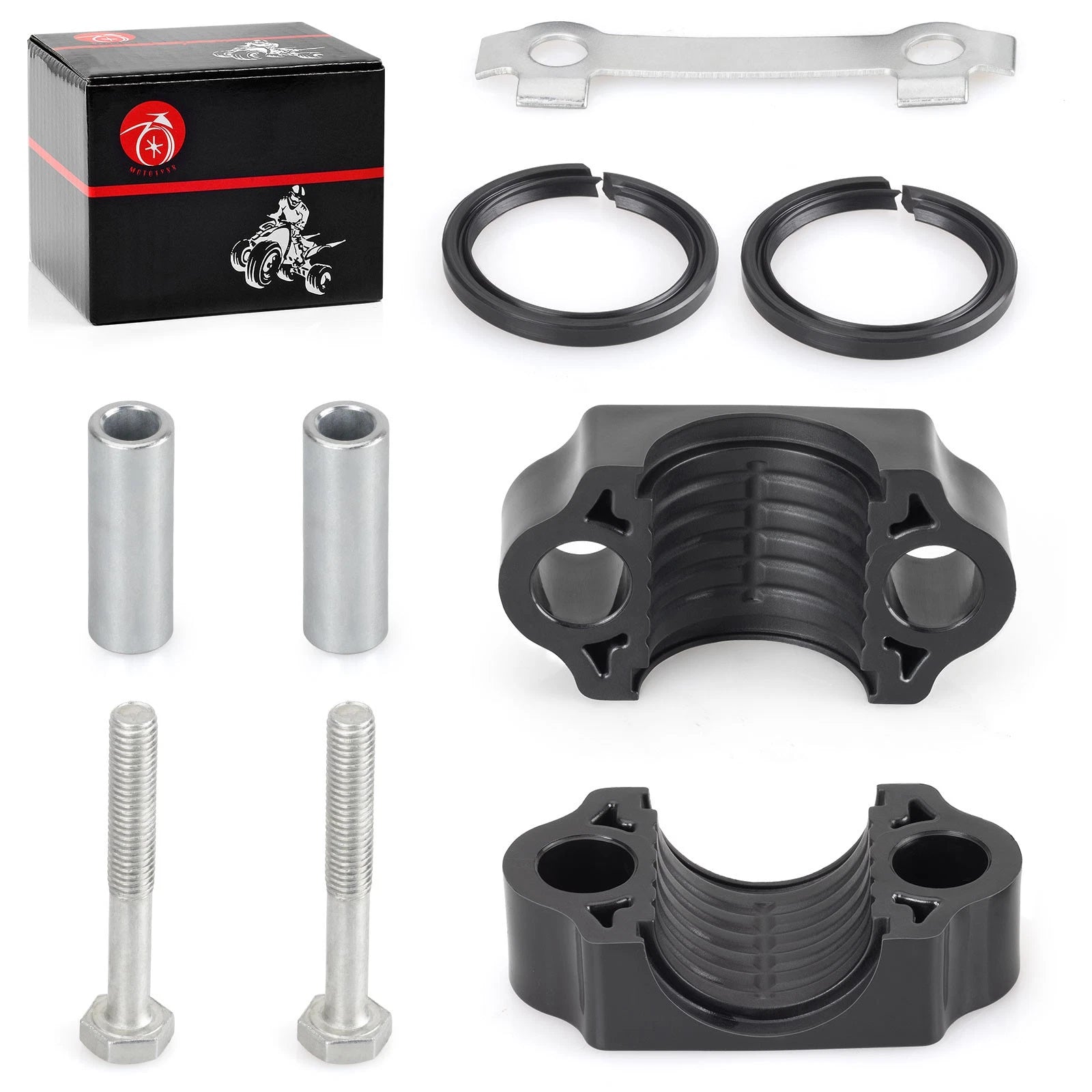 Steering Stem Bushing Rebuild Kit for Yamaha Grizzly YFM350 YFM450 YFM550 YFM700 (2000–2023)