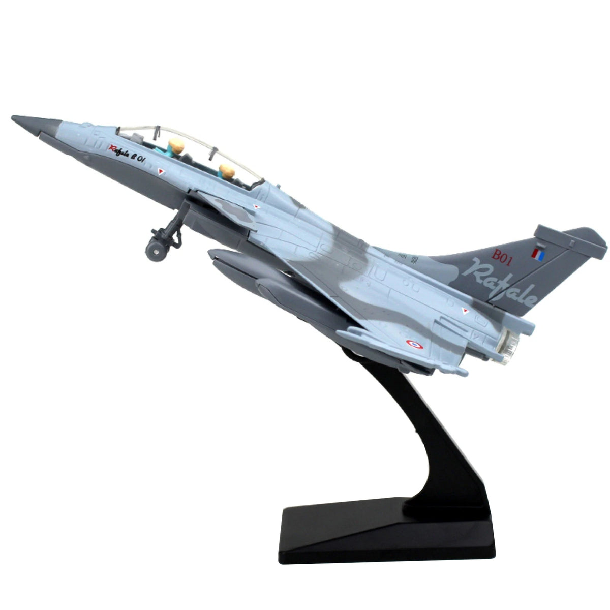 1/100 Air Force Rafale B Camouflage Alloy Model with Stand