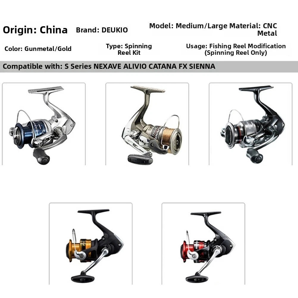 Fishing Reel Handle for Upgrade (Precision Machined Metal)