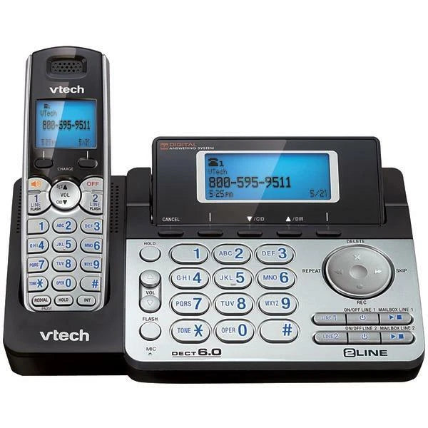 VTech DS6151 Cordless 2-Line Phone System for DECT 6.0 (OPEN BOX)