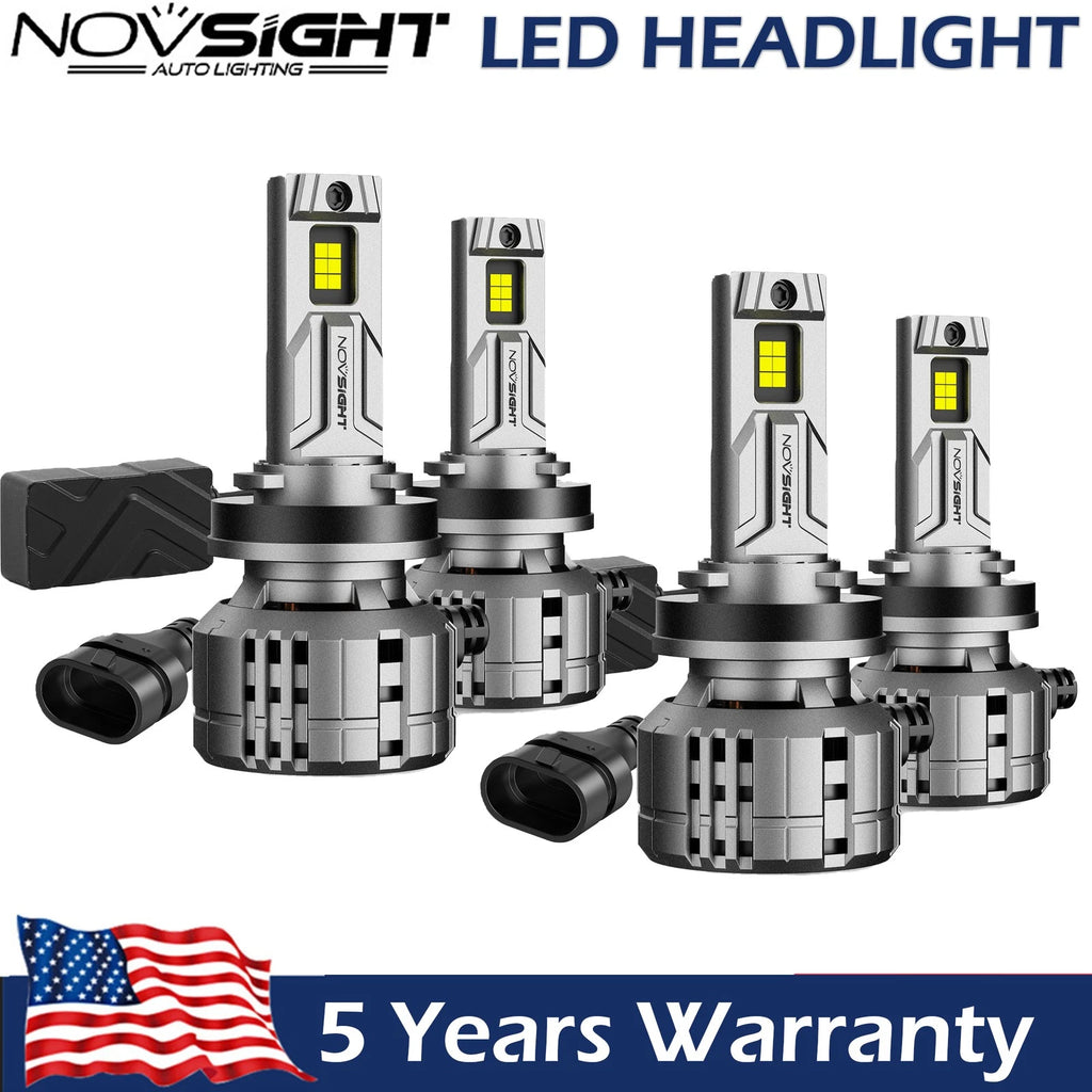 4X H11 LED Headlight Bulbs for High Low Beam (200W 40000LM)