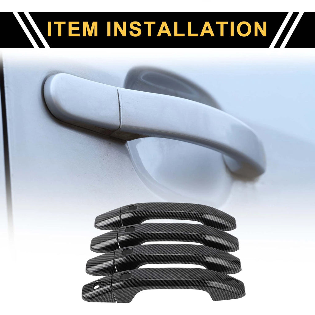 Exterior Door Handle Cover 4pcs Replacement for Chevrolet Silverado 1500 (2014–2024)