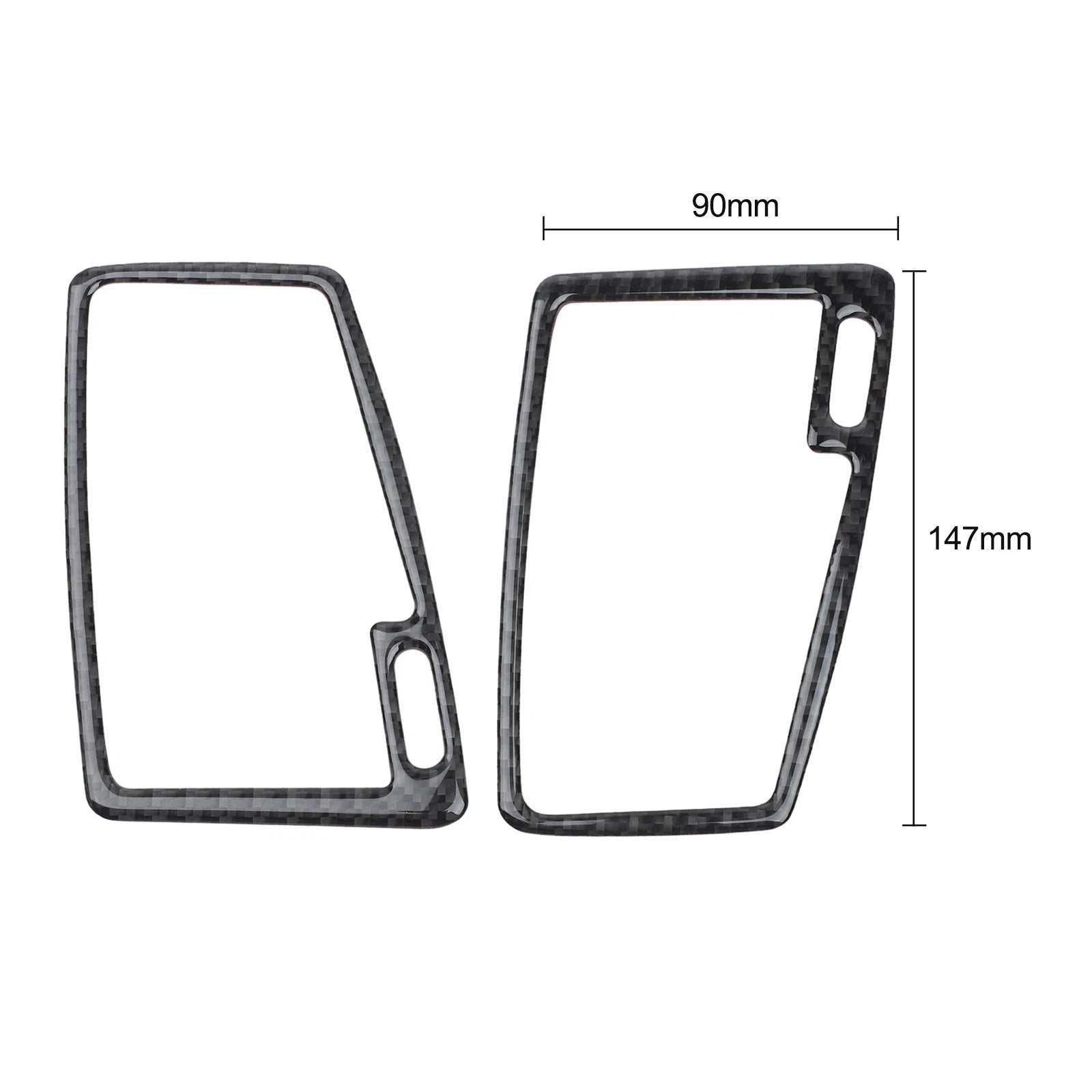2pcs Silver Console Air Vent Trim Kit for Volvo XC90 (2003–2014)