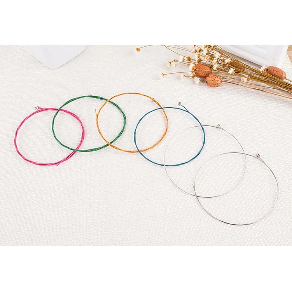 Set of 4 Stainless Steel Guitar Strings for Professional Use