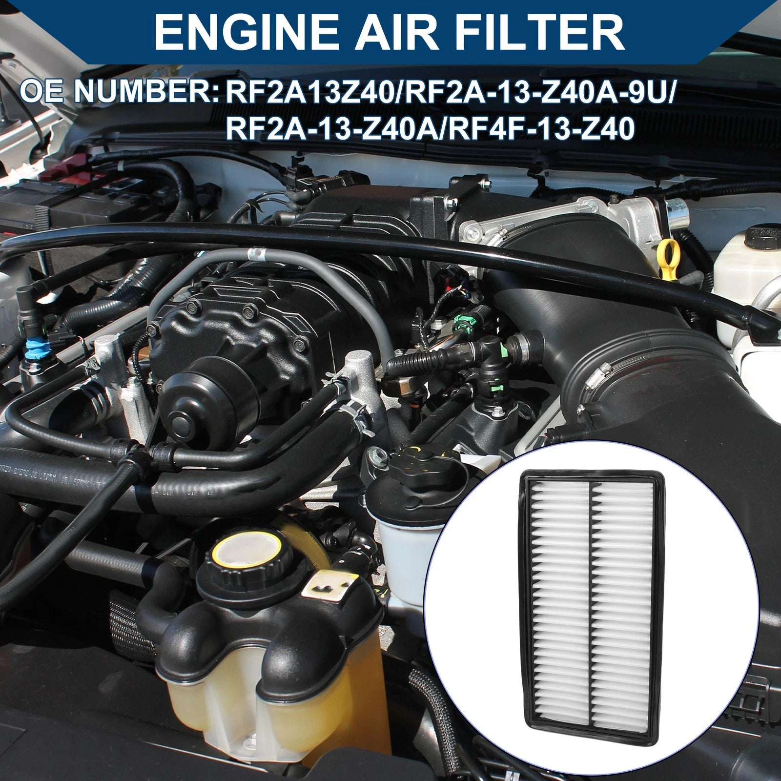 Engine Air Filter OEM Replacement for Mazda 6 2.3L 3.0L (2003–2008)