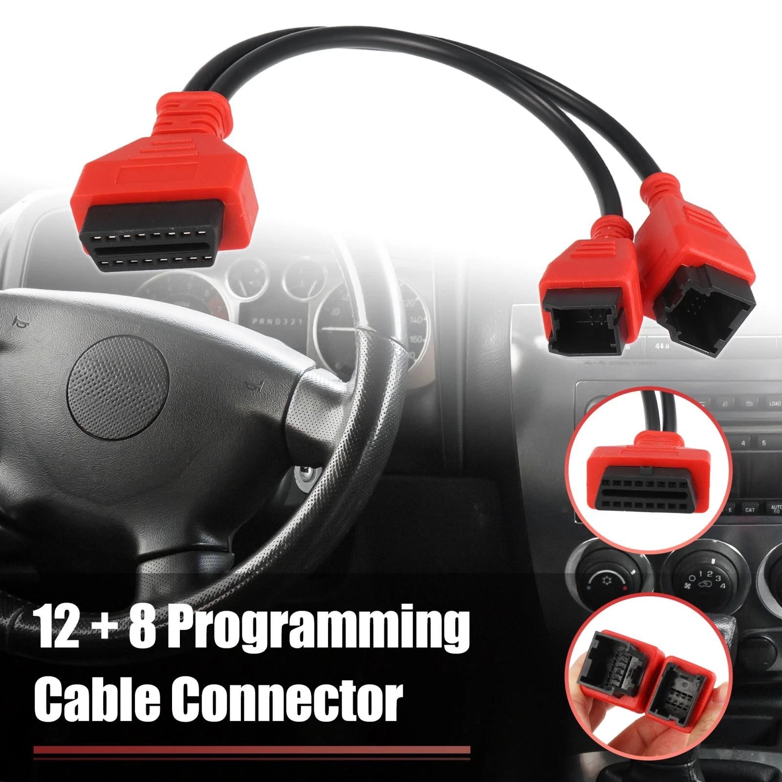 OBD Diagnostic Cable Adapter 12+8 Pin for Chrysler Dodge (2010–2020)