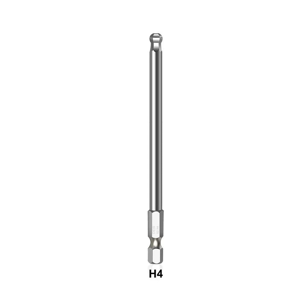 1pc Ball End Hex Screwdriver Bit for Metric Hex (100mm)