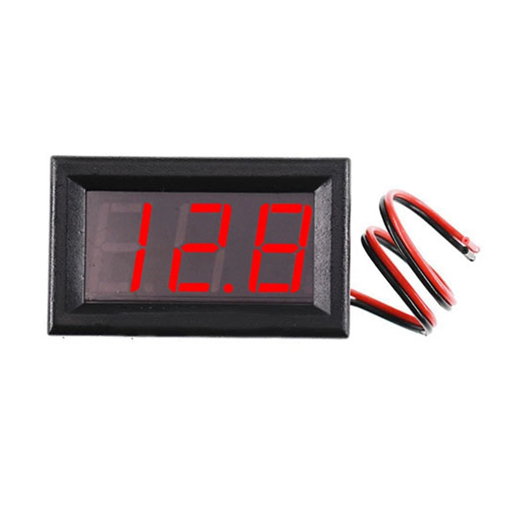 DC Voltmeter with 0.56 Inch LED Digital Display for Universal Use