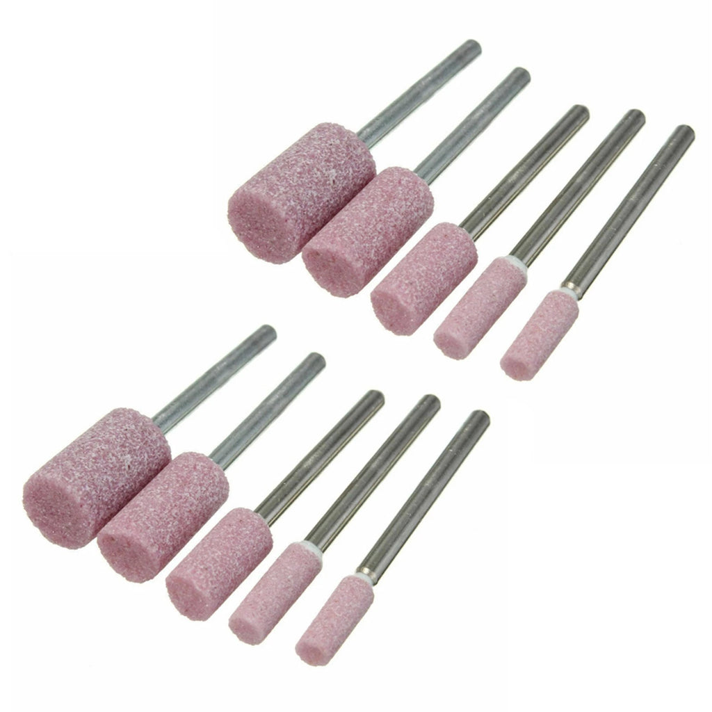 10Pcs Abrasive Mounted Stone Rotary Tool Grinding Wheel for
