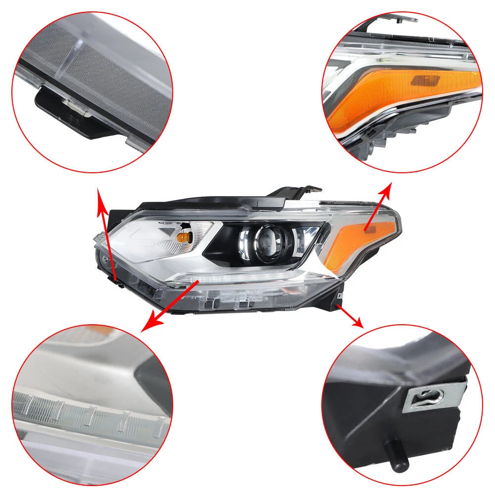 Driver Side Headlight Assembly LED DRL HID/Xenon for Chevy Traverse (2018–2021)