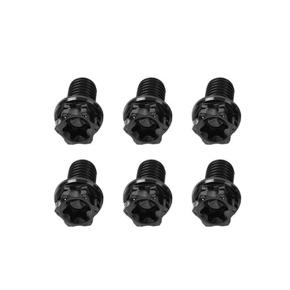 6pcs Titanium M6x35mm Torx Head Flange Screws for Bicycle Motorcycle