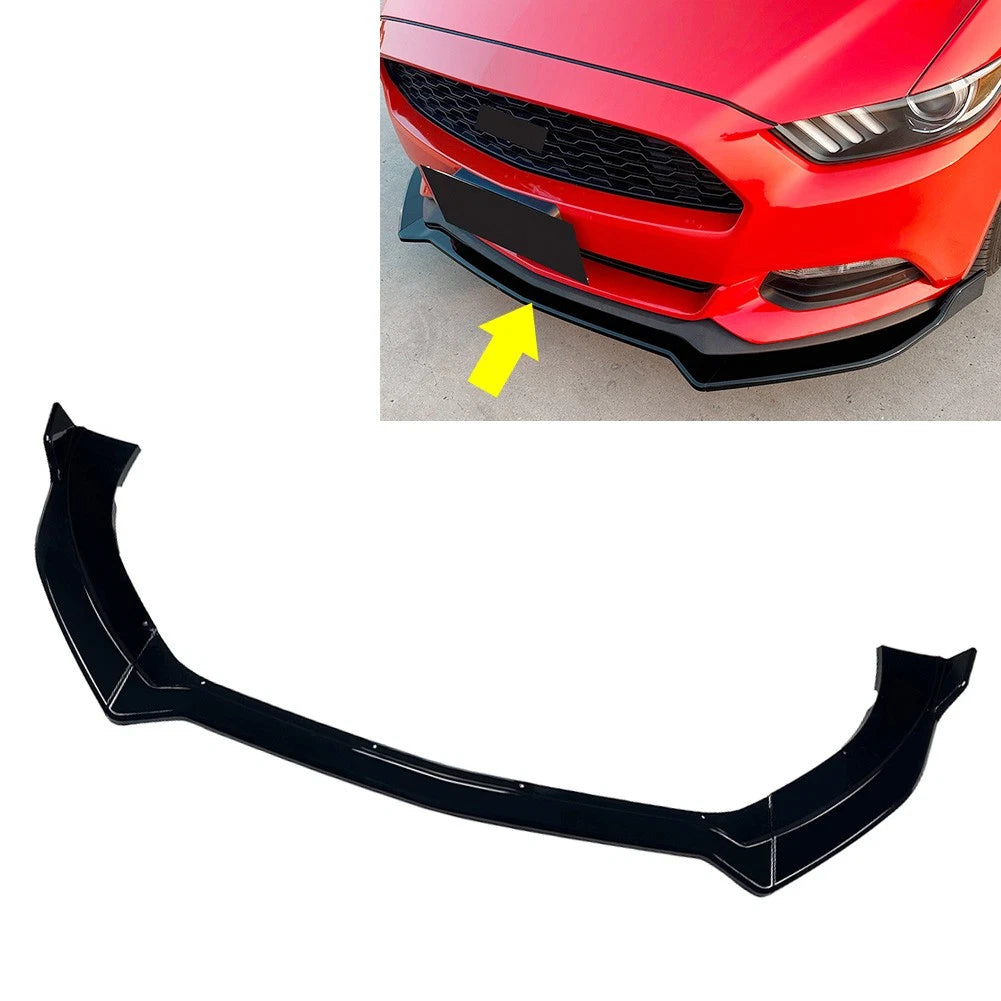 Front Bumper Lip Chin Spoiler Kit for Ford Mustang MK6 (2015–2017)