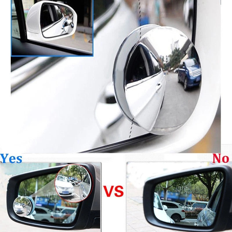 2Pcs Car Auto° Wide Angle Convex Rear Side View Blind for spot Mirror