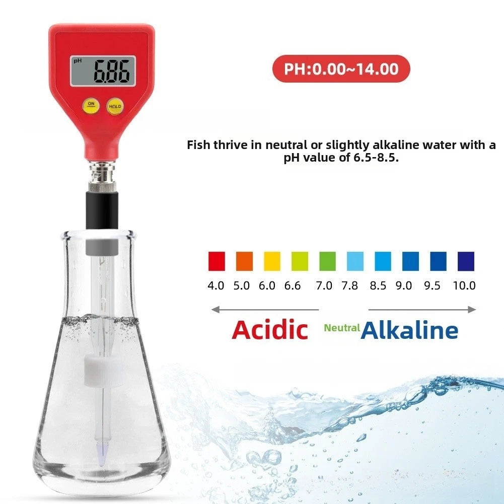 pH Meter PH-98108 for Aquariums, Pools, Hydroponics