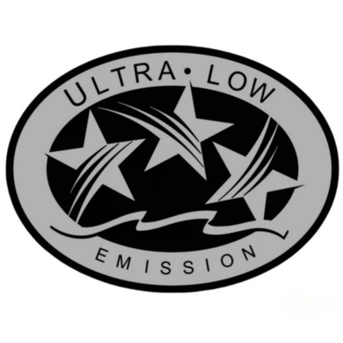 Ultra Low Emission 3 Star California DOT Outboard Graphic Sticker Decal Silver