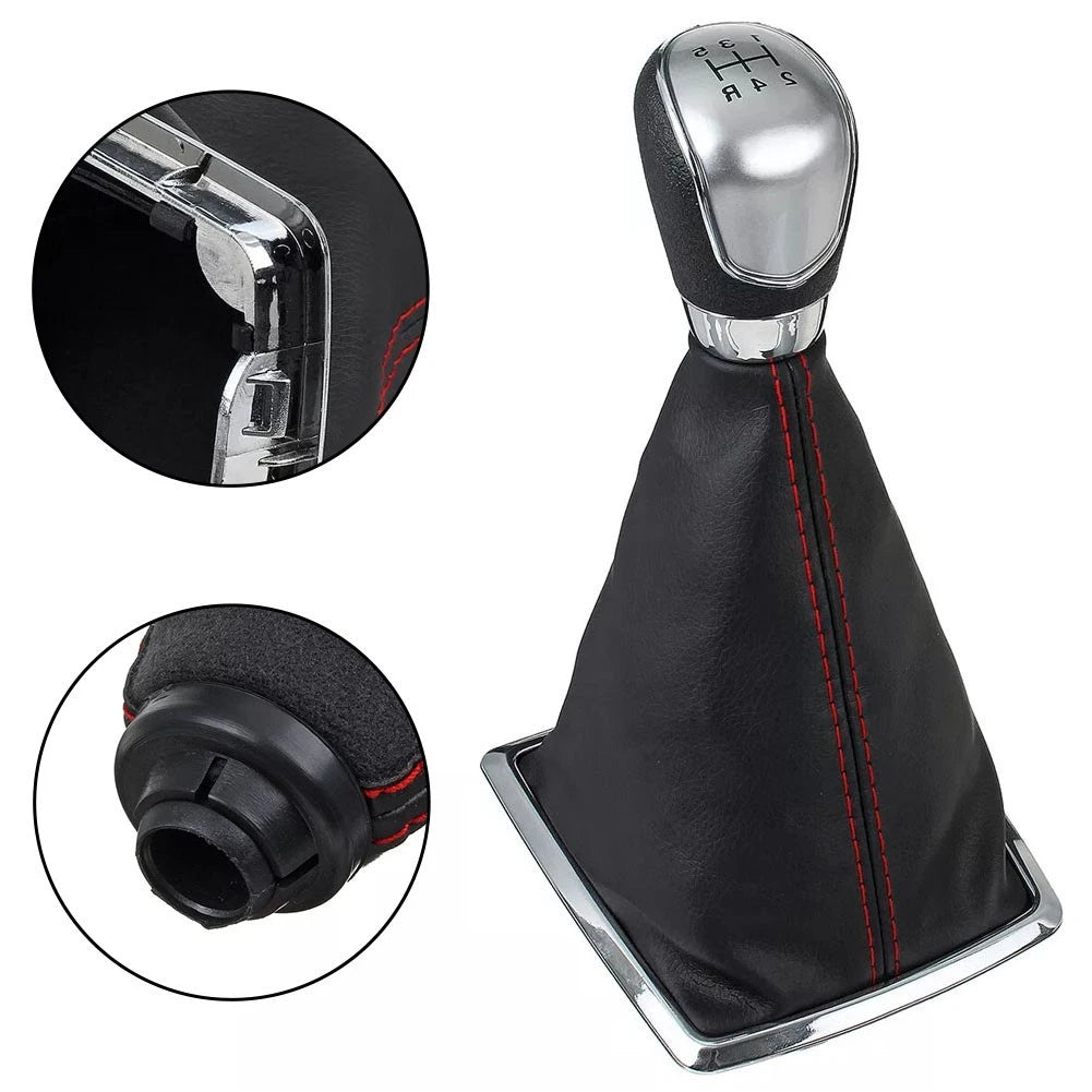Silver Gear Shift Head with Dust Boot for Ford Focus (2012–2018)