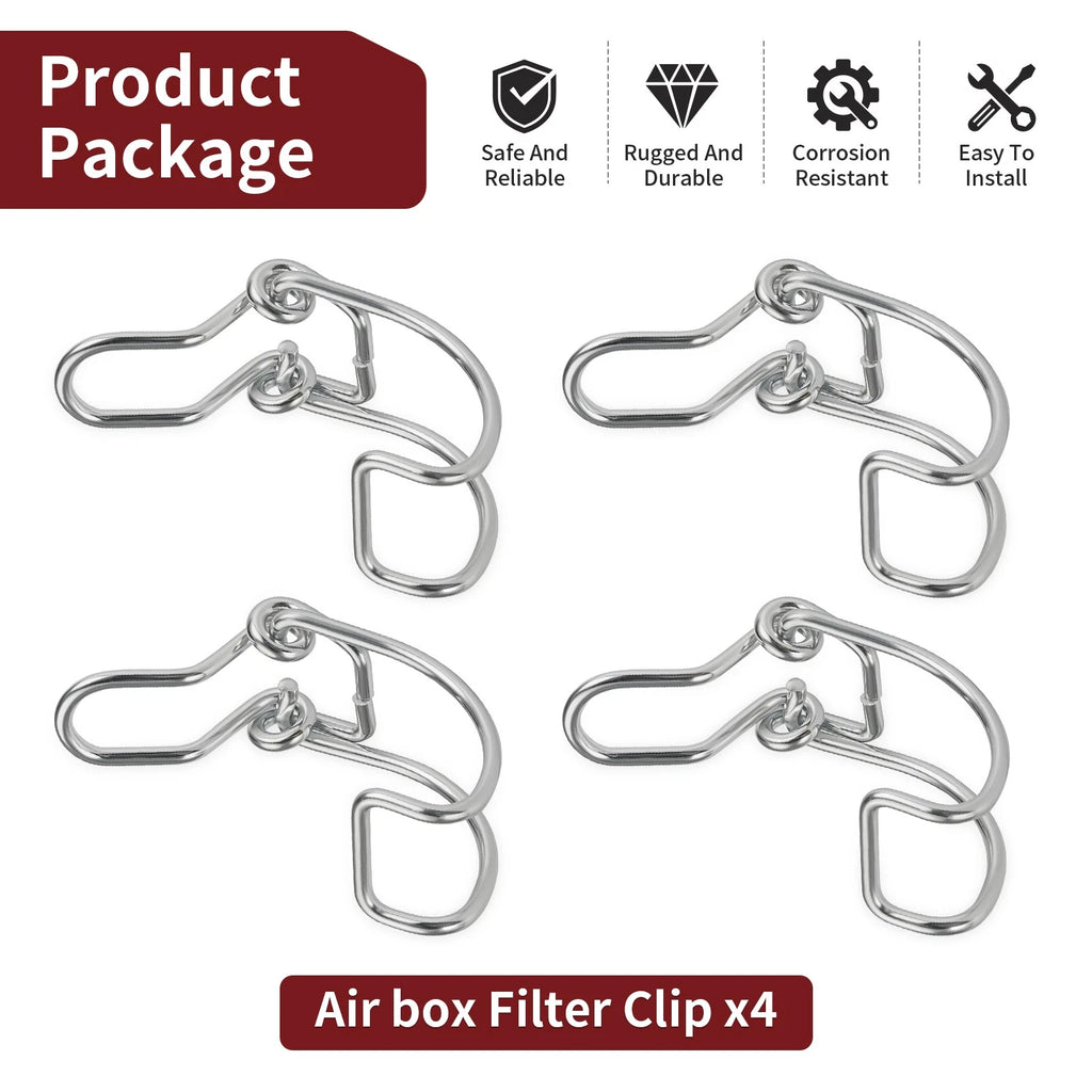 Set of 4 Airbox Clips 7081872 for Polaris RZR Turbo S (2020–2021)
