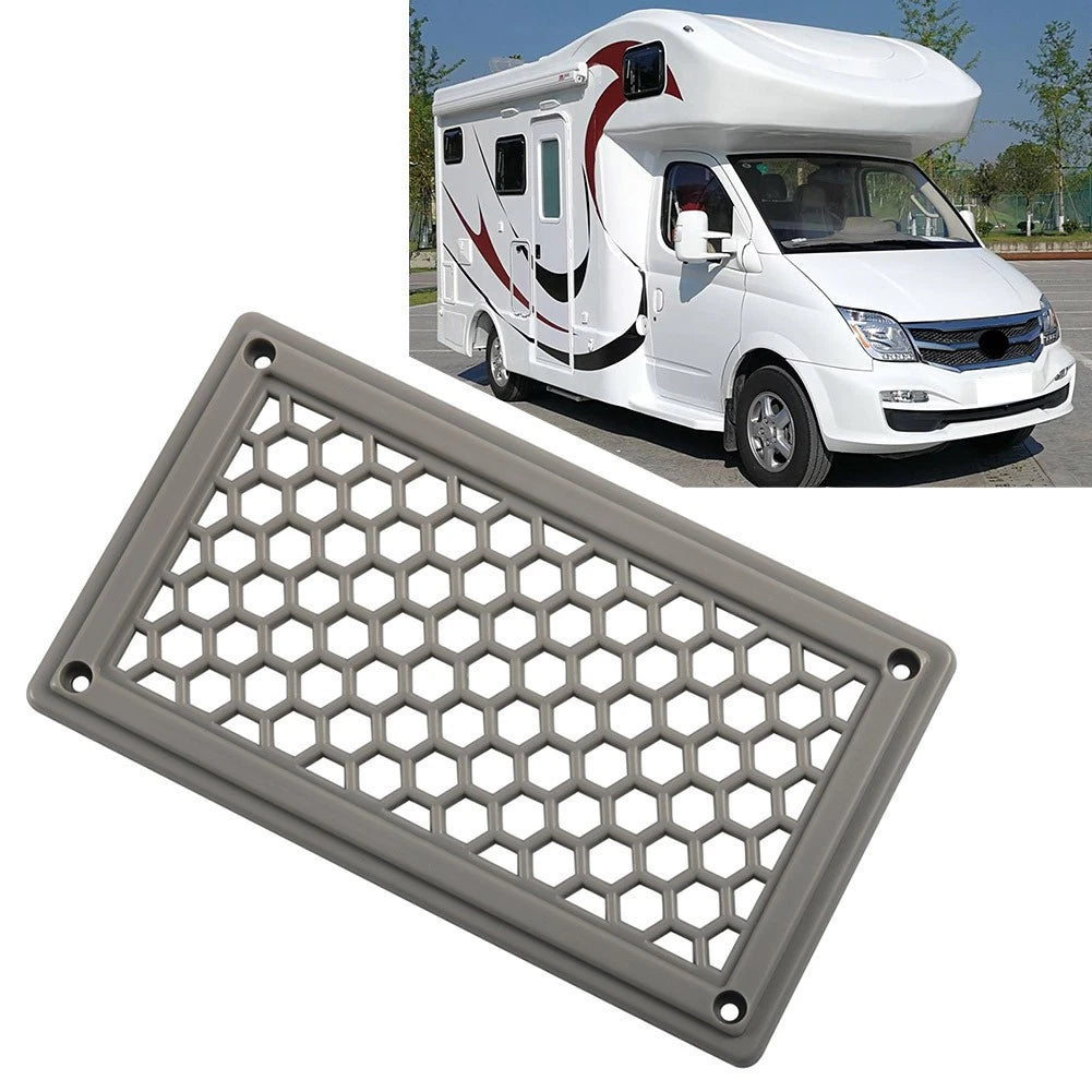Air Inlet Vent Panel for RV Bus (Gray Hexagonal Pattern)