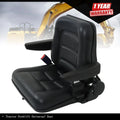 Universal Adjustable Seat with Seatbelt and Armrest for Tractor Forklift