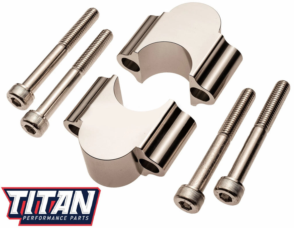 Titan Handle Bar Riser Kit for ATV Dirt Bike (1 1/8", 30mm Rise)