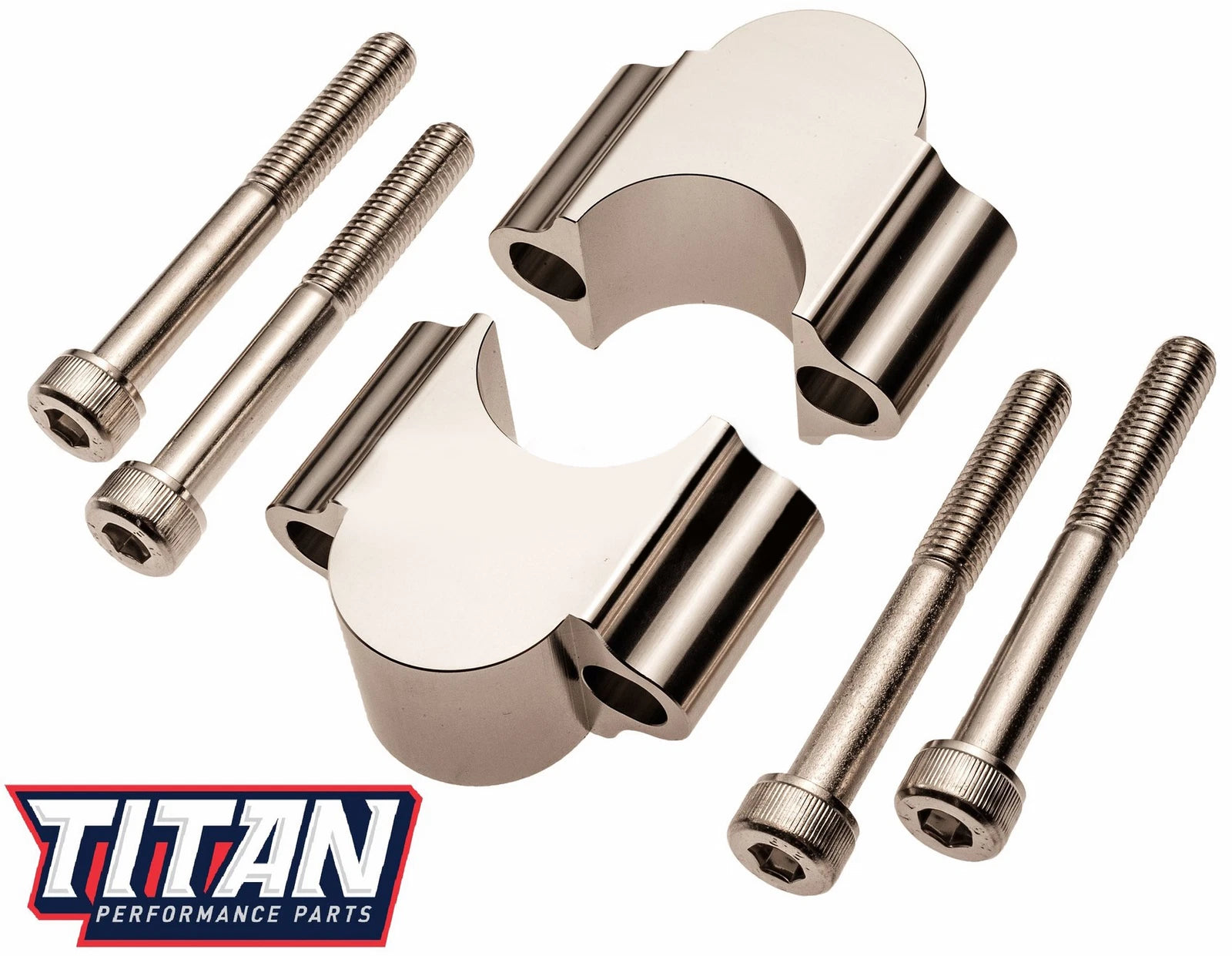 Titan Handle Bar Riser Kit for ATV Dirt Bike (1 1/8", 30mm Rise)