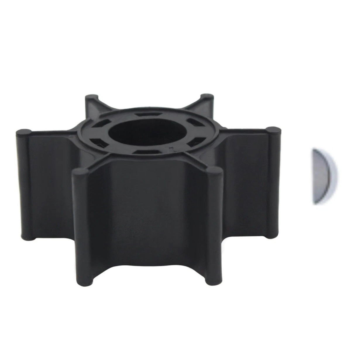 Water Pump Impeller with Key for Yamaha 2-Stroke 6 8 HP Outboard (6G1-44352-00)