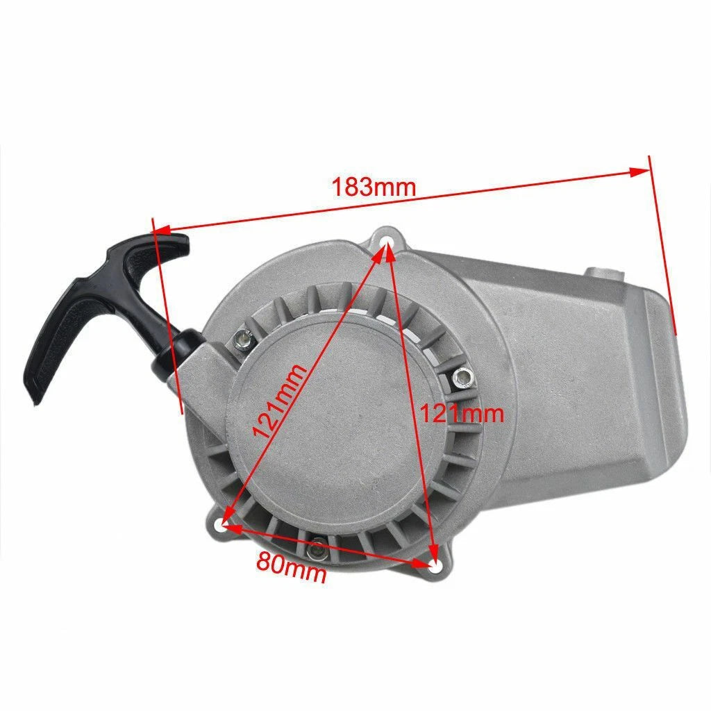 Alloy Silver Pull Start Starter for Mini PIT Dirt Bike ATV (43cc 47cc 49cc)