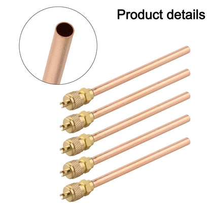 10pcs Copper Tube Access Valves for HVAC Systems