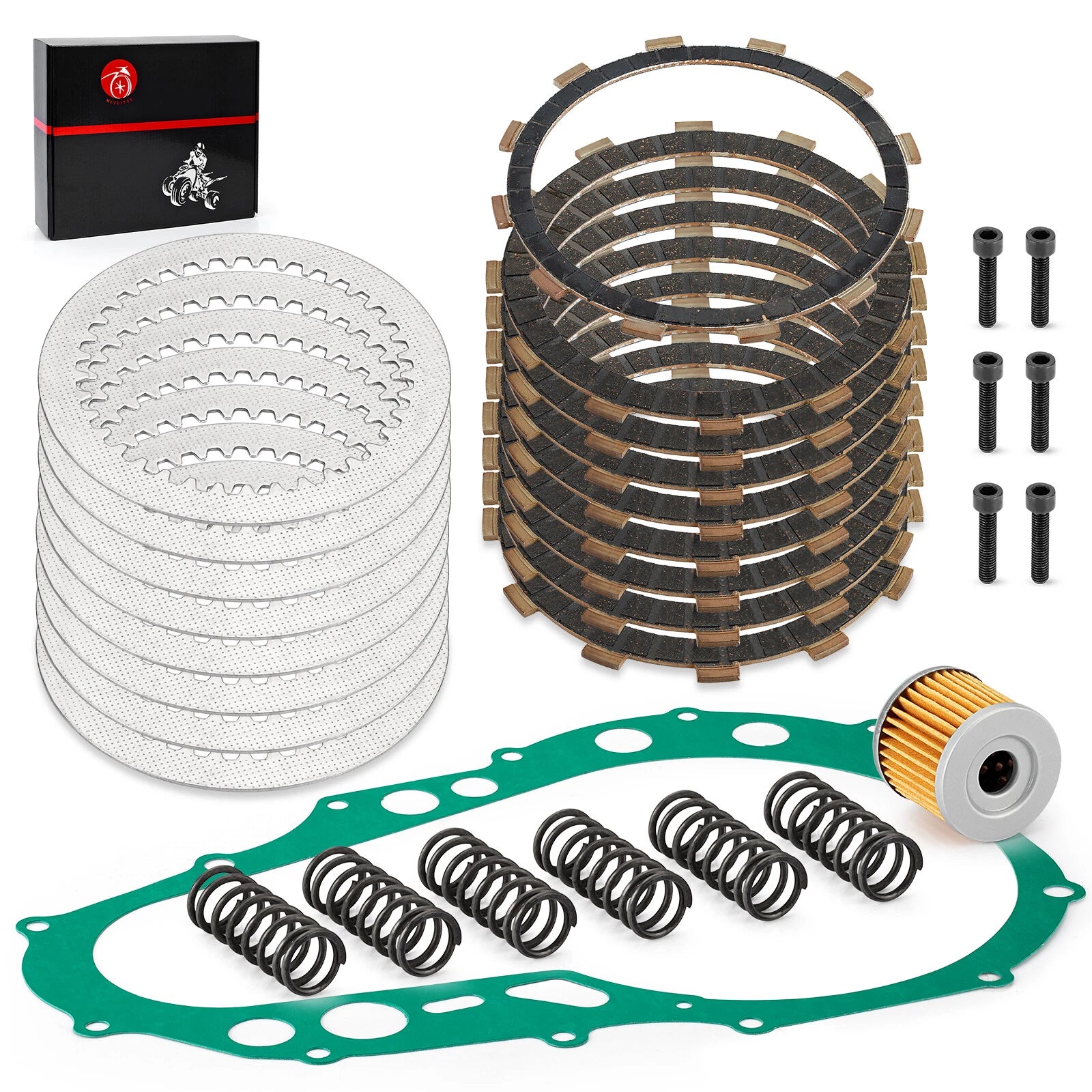 Clutch Friction Plates & Gasket Kit for Suzuki QuadSport Z400 (2003–2008)