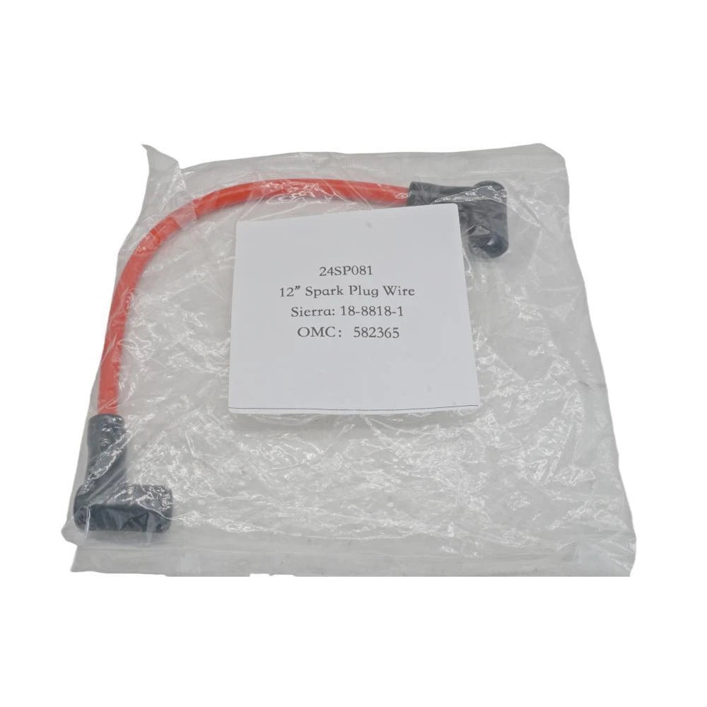 Spark Plug Ignition Wire 12" for Johnson Evinrude Outboard (18-8818-1, 582365)