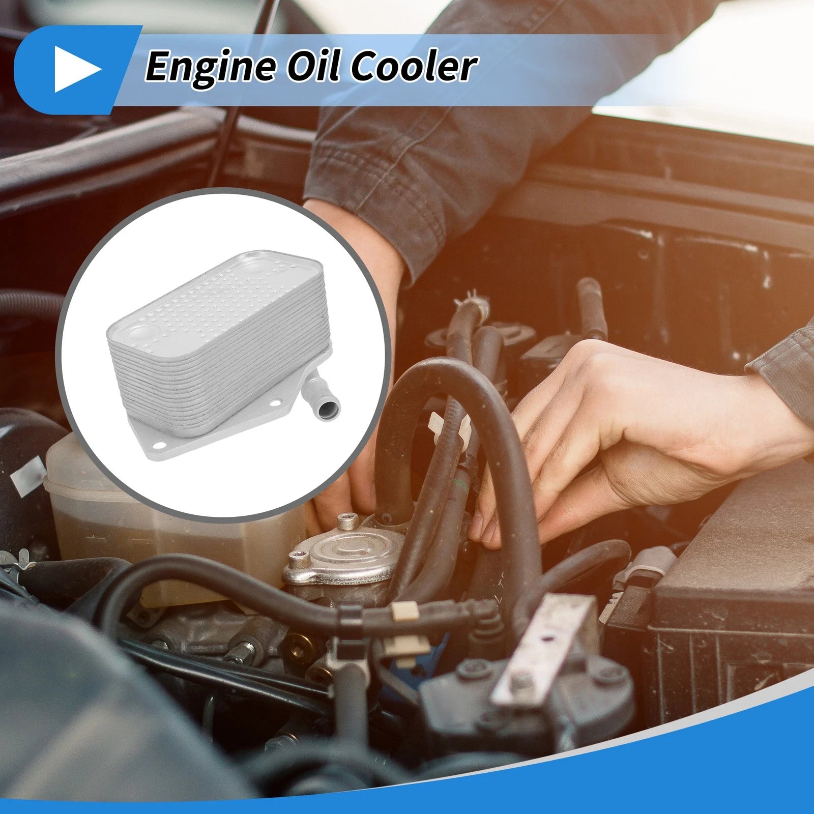 Engine Oil Cooler for Volkswagen Jetta L5 2.5L (2005–2014) Replacement