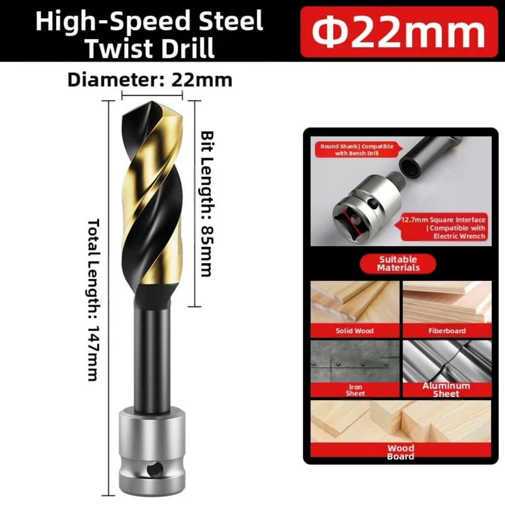 5 Piece Brad Point Drill Bit Set for Woodworking and Cabinetry