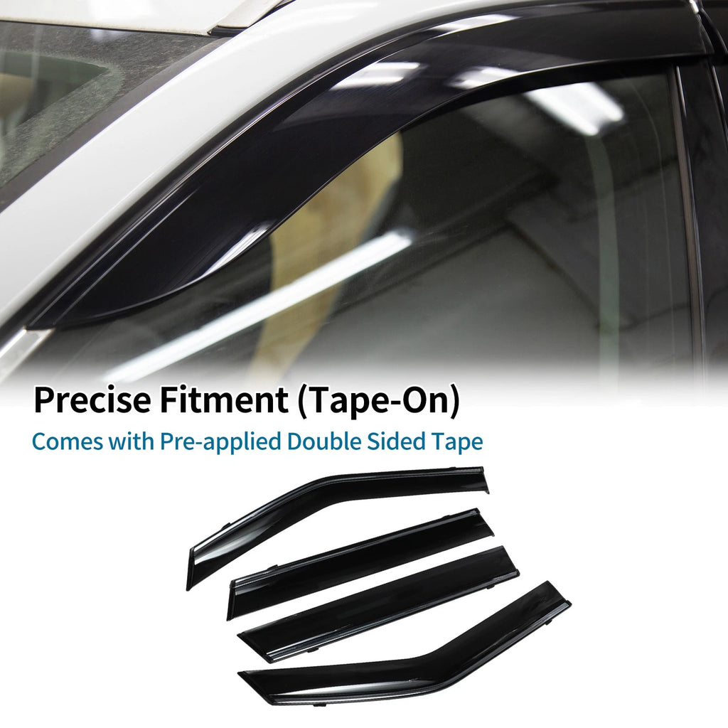 Window Deflectors Side Vent Visors Black for Chevrolet Blazer (2019–2024)