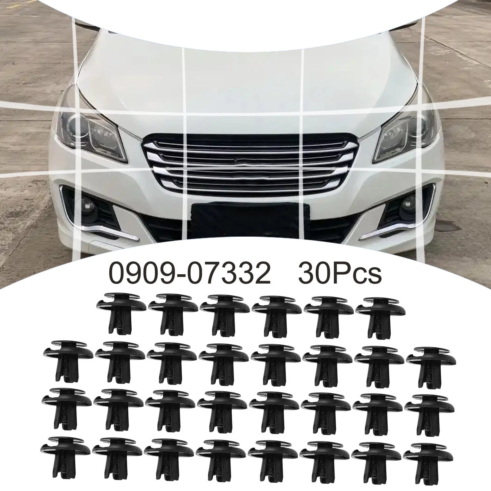 Set of 10 Door Panel Trim Clips for Suzuki