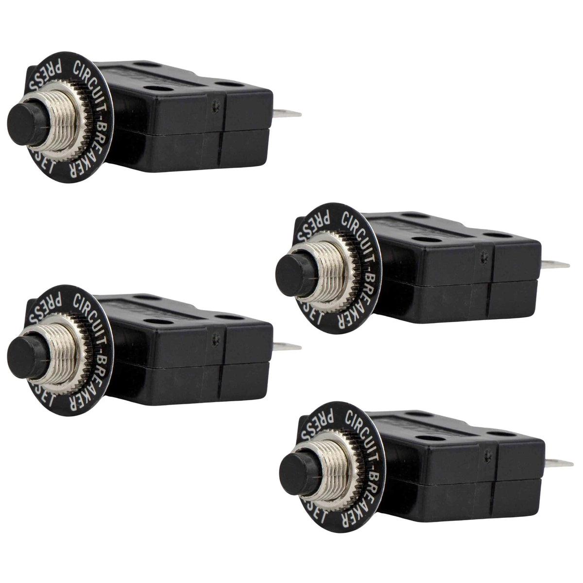 Set of 4 Terminal Circuit Breakers with Reset Button, 20 Amp FO1433-M4