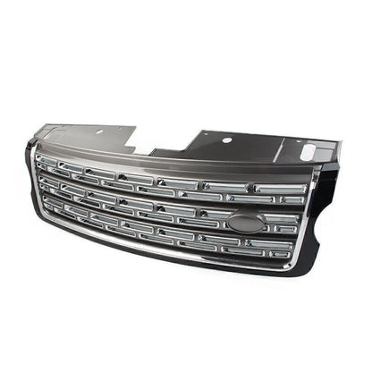 Glossy Black+Gray Front Bumper Upper Grille for Land Rover Range Rover (2013–2017)