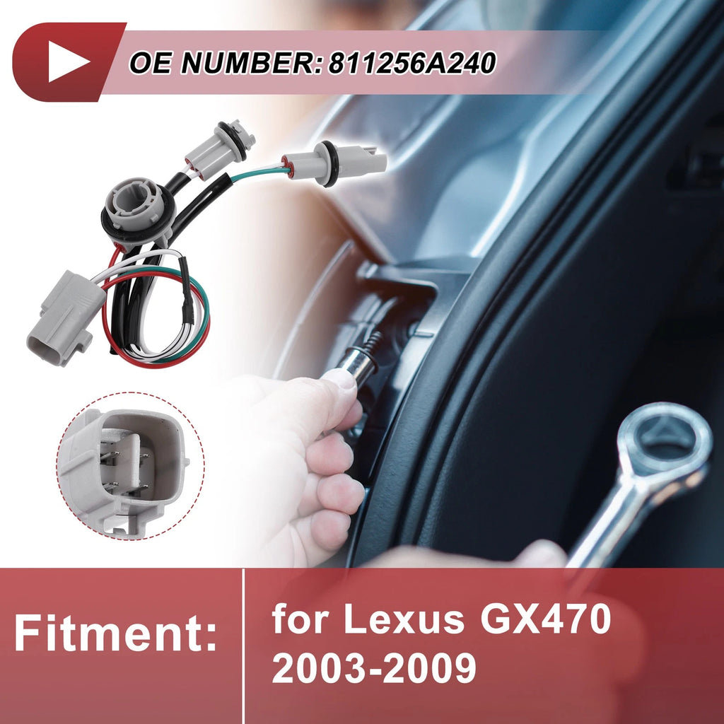 Headlight Light Socket Wiring for Lexus GX470 (2003–2009) No. 811256A240