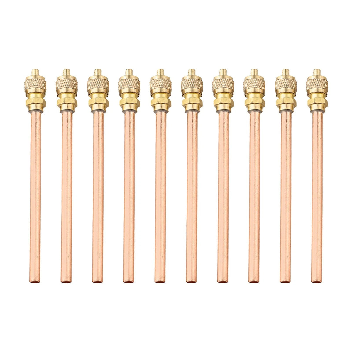 10pcs Copper Tube Access Valves for HVAC Systems