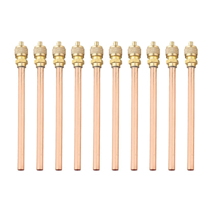 10pcs Copper Tube Access Valves for HVAC Systems