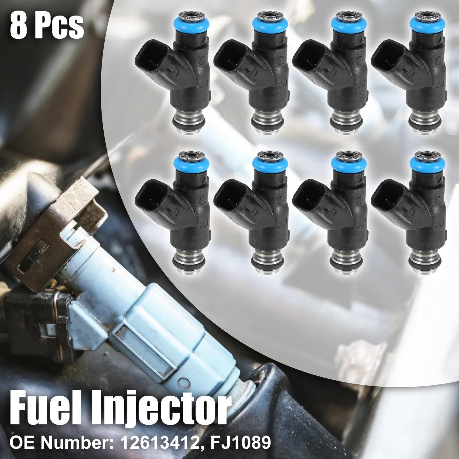 Fuel Injector Set Replacement for Chevy Silverado 2500 3500 HD (2010–2019)