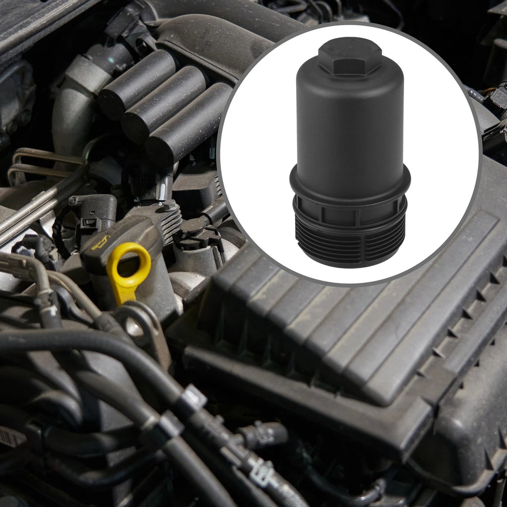 Engine Oil Filter Housing Cap Cover Replacement for Volkswagen Audi (2009–2015)