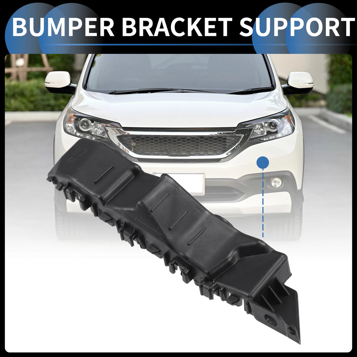 1pc Left Front Bumper Retainer Bracket No. 86551AA000 for Hyundai Elantra (2021–2023)
