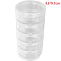 5 Layer Stackable Round Container for Beads Buttons & Watch Parts