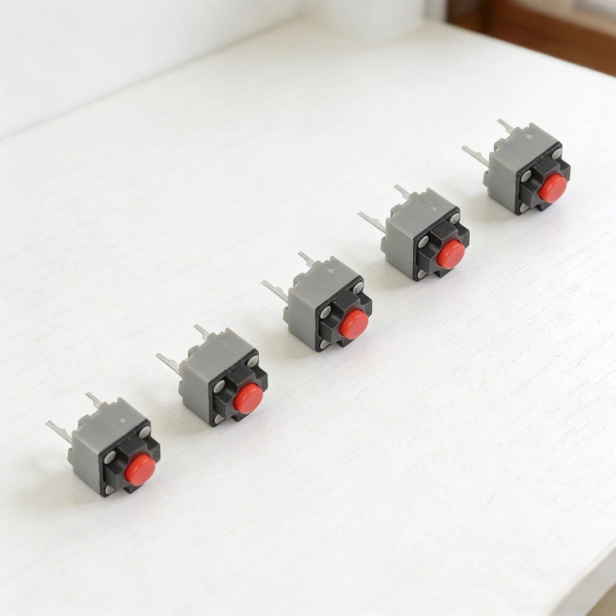 20 Silent Tactile Mouse Microswitches 2 Pin for Electronics